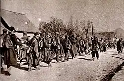 Части 12-й Славонской дивизии на марше через Хорватию, 1945 год