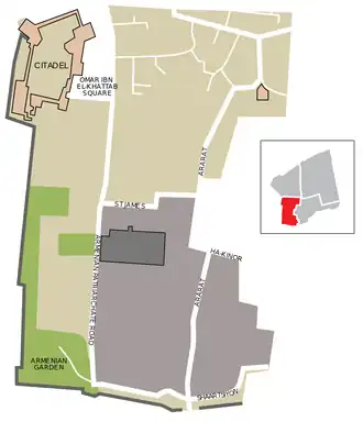 Карта Армянского квартала