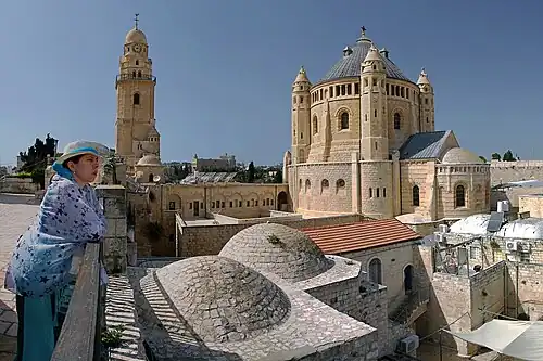 Вид с крыши Сионской горницы