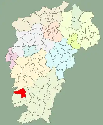 Шанъю на карте