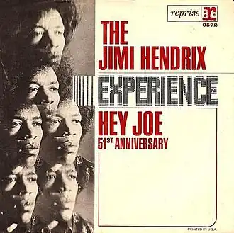 Обложка сингла The Jimi Hendrix Experience «Hey Joe» (1966)