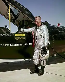 Возле кабины X-15, 30 марта 1961 года.