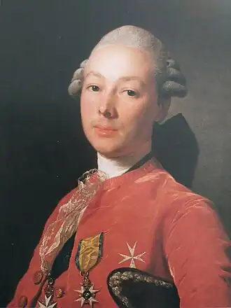 Портрет барона Юхана Фредрика фон Нолькена, кисти Александра Рослина, 1776 г.