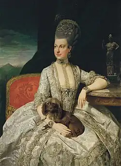 Эрцгерцогиня Мария Кристина, герцогиня Тешенская, (1742-1798) по прозвищу «Мими», 1776 г.