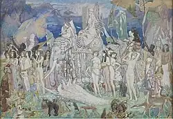 Версия ок. 1920 года (бумага, смешанная техника)