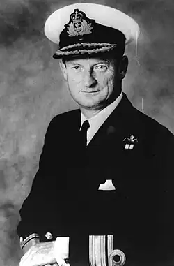 Джон «Сэнди» Вудвард в звании контр-адмирала
