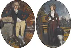 Джон Сэвил, 2-й граф Мексборо, и его жена Элизабет, портрет Дэниела Гарднера