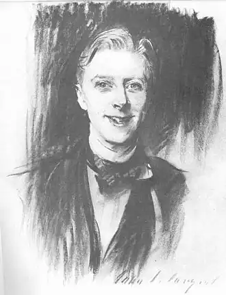 Рисунок углём работы Джона Сингера Сарджента, ок. 1911