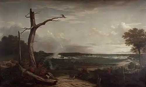 Джон Вандерлин. «Вид на Ниагарский водопад» (ок. 1803)