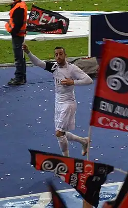 Жонатан Мартинс Перейра 3 мая 2014 года на Стад де Франс после победы над Ренном в финале Кубка Франции