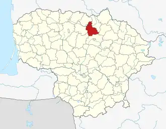 Ионишкельский район на карте