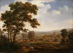 Вид деревни. Дерево, масло. Музей изящных искусств, Анже