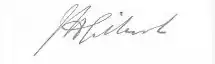 Joseph Henry Gilbert signature
