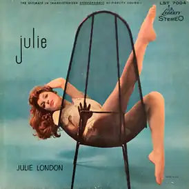 Обложка альбома Джули Лондон «Julie» (1957)