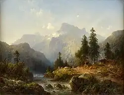 Горный поток. До 1878. Холст, масло. Частное собрание