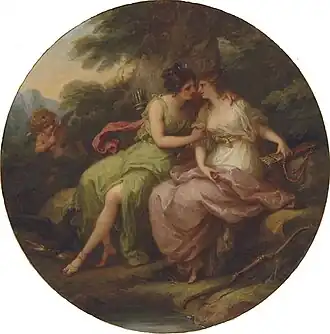 англ.&nbsp;Jupiter, in the guise of Diana, and Callisto