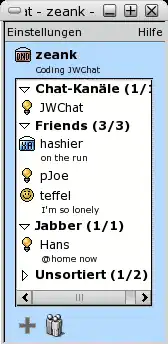 Скриншот программы JWChat