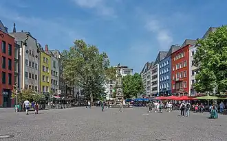 Вид Старой рыночной площади с юга на север, 2024 год