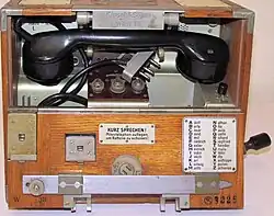 M35, полевой телефон вермахта производства KAPSCH & SÖHNE