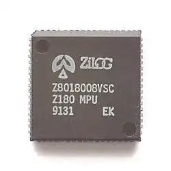 Микропроцессор Zilog Z180 в PLCC корпусе