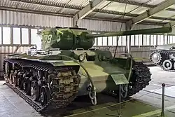 КВ-1с (КВ-85Г) в Бронетанковом музее в Кубинке