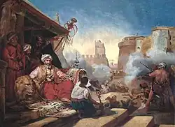 Резня мамлюков в Каире в 1811 году. Копия картины Ораса Верне 1850. Музей Пикардии, Амьен