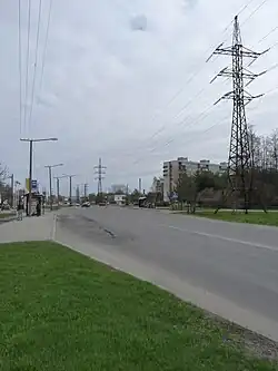 Начало улицы, вид в сторону Мустамяэ теэ