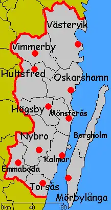 Лен Кальмар на карте