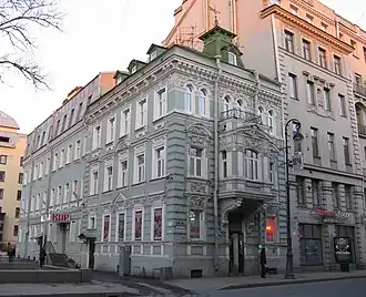 Каменноостровский проспект, 11заводская контора механического завода Р. К. Гроша. 1886.