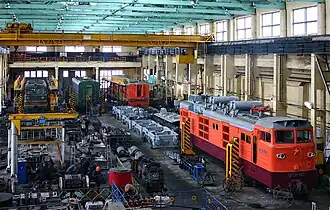 ОПЭ1-410 в депо Каменоломни