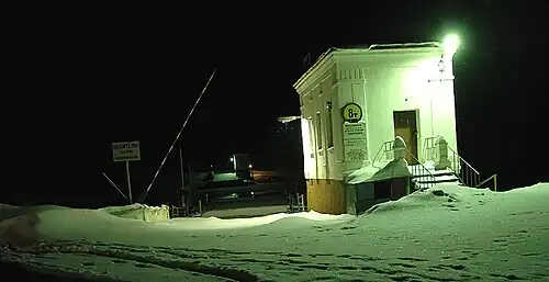 Паромная переправа № 3 зимой