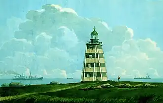 «Маяк Канинский. Мыс Канин Нос», Картина В. И. Овчинникова