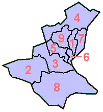 Сараевский кантон на карте