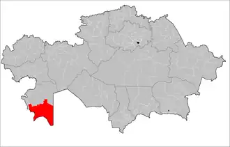 Каракиянский район на карте