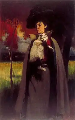 Дама с кошкой (так называемая «Мария Хрущова»). 1900