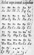 Проект алфавита тверских карел, опубликованный в сентябре 1937 г.