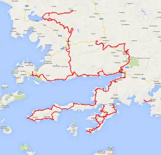 Карта Карийской тропы