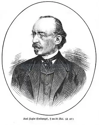 Карл Циглер. Портрет. 1877 год