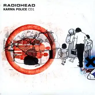 Обложка сингла Radiohead «Karma Police» (1997)