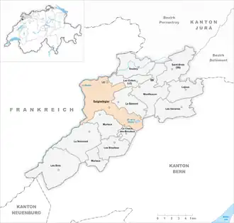 Сеньлежье на карте