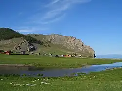 Общий вид поселка Узуры