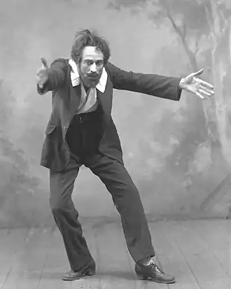 В роли Арифа (трагедия «Иблис» Г. Джавида). Азербайджанский драматический театр. 1922 год. Реж. А.&nbsp;М.&nbsp;Шарифзаде