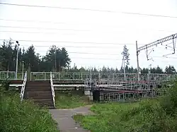 Вход на южную платформу со стороны д. Сонино