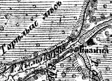 Деревня Казино на карте 1919 года