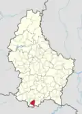 Расположение коммуны на карте Люксембурга