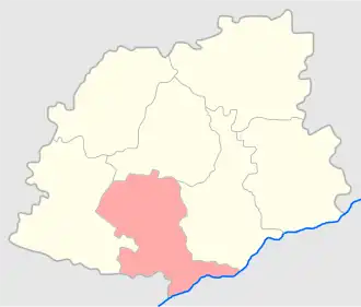 Меховский уезд на карте