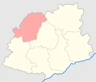 Влощовский уезд на карте