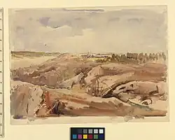 Вид города Кеми с сопки.