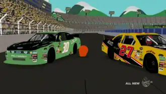 Кенни во время гонок в NASCAR