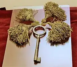 Серебряный ключ от Шушинской крепости в Музее истории Азербайджана